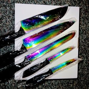 16 Piece Oil Slick Knife Set